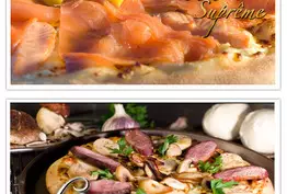 Pizza de fête : saumon et foie gras chez La boîte à Pizza