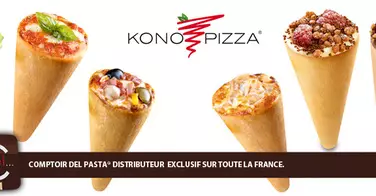 Konopizza, la pizza dans un cornet